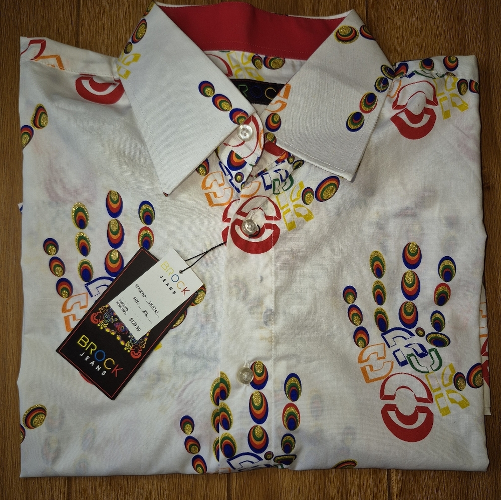 Brock‎ Multi-color Button Down Shirt - Size 2XL